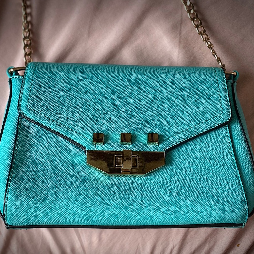 Teal Cross body Purse